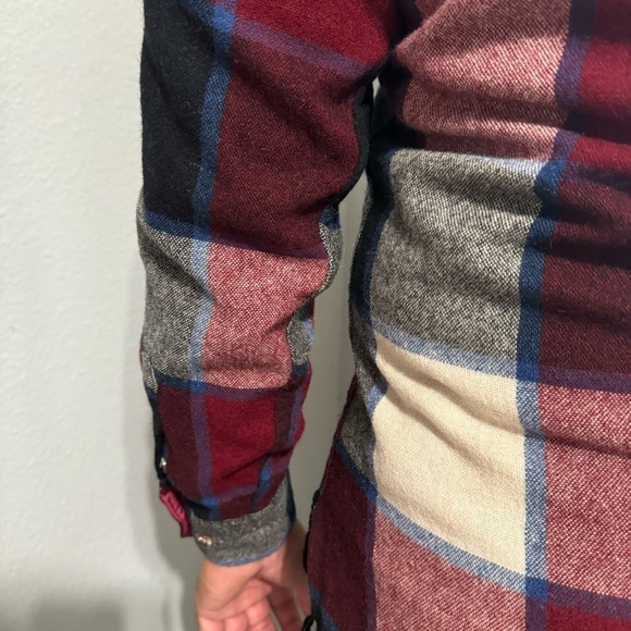 Jonathan David Men Wool blend Long Sleeves Button-down Plaid Flannel Shirt Sz L - Picture 14 of 17